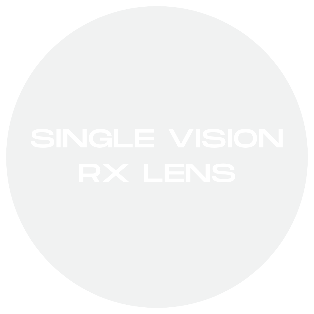 SINGLE VISION RX LENS